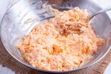 Krep yapmak için kabak hamuru