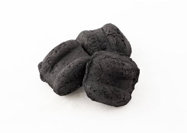   bbq için koyu kömür briketleri - siyah