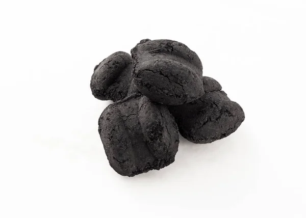 Briquettes Charbon Noir Pour Barbecue Noir — Photo