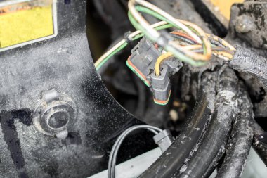 Onarım ve kompakt bir yükleyici parçaları