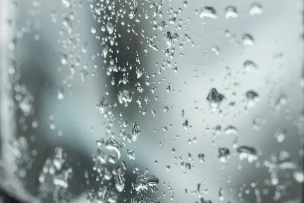 Muchas Pequeñas Gotas Agua Ventana Del Coche —  Fotos de Stock