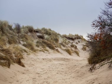 Helgoland adasındaki kum manzarası