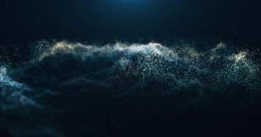 mavi parçacıklar 4k sallıyor