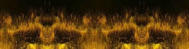 Abstract Gold Particles Background — Stock Video