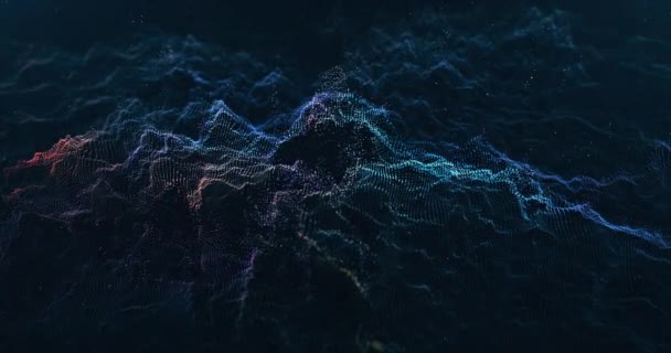 Abstract Particles Wave — Stock Video