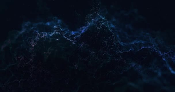 Abstract Particles Wave — Stock Video