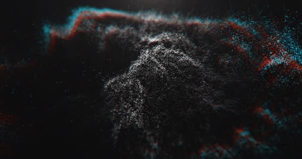 Soyut Beyaz Parçacıklar Arkaplan — Stok video