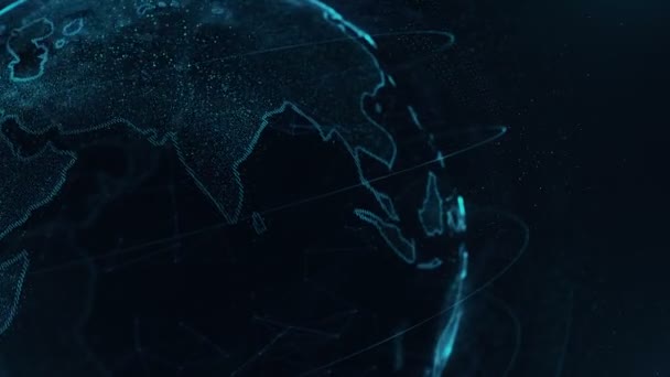 Fundo Digital Terra — Vídeo de Stock