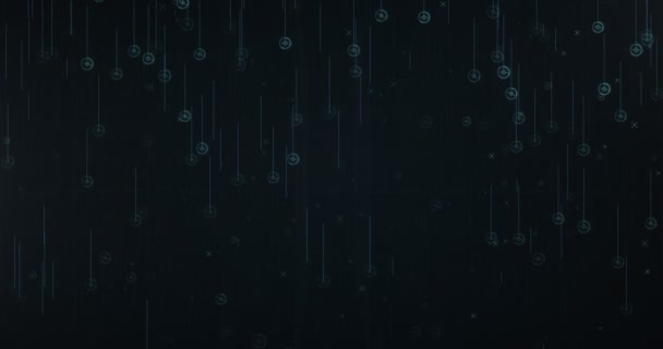 Digital Line Particles Background — Stok video