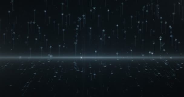 デジタルライン粒子背景4 — ストック動画