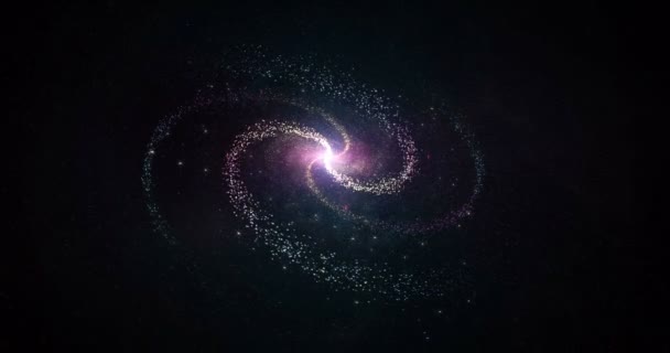 Галактика Абстрактный Фон — стоковое видео