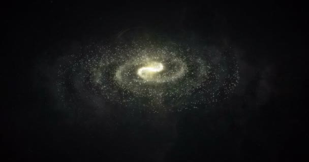 Video Vom Abstrakten Hintergrund Der Galaxie — Stockvideo