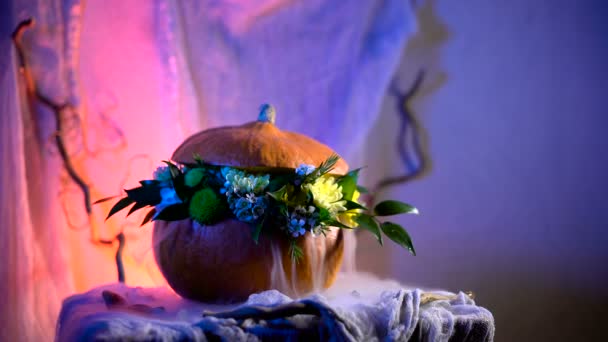 Halloween Plný Symbolů Svátečních Tradic — Stock video