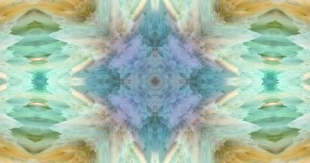 Kaleidoscope Paint Background — Stock Video