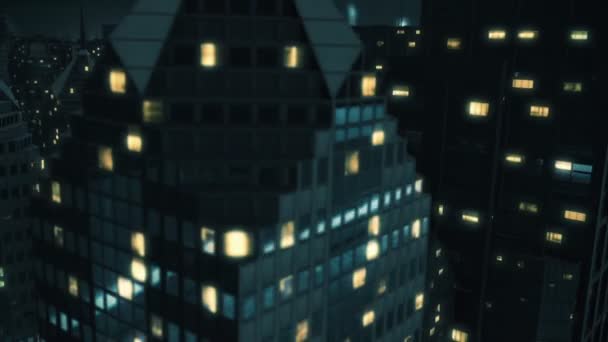 夜の街は飛ぶ — ストック動画
