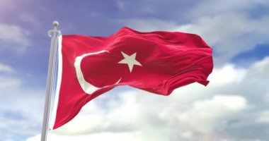 gerçekçi hindi bayrağı yavaş çekim 4k