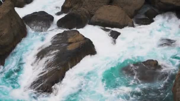 Puissance Nature Les Vagues Mer Roulé — Video