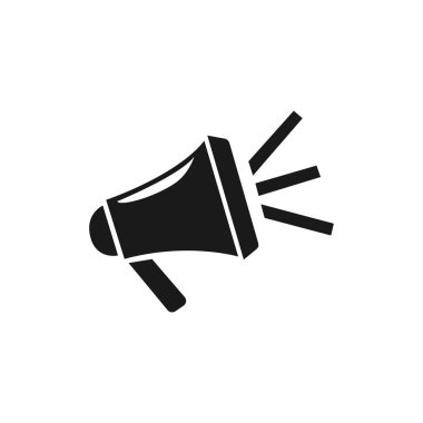 Megafon vektör simgesi. izole vektör illüstrasyonu.