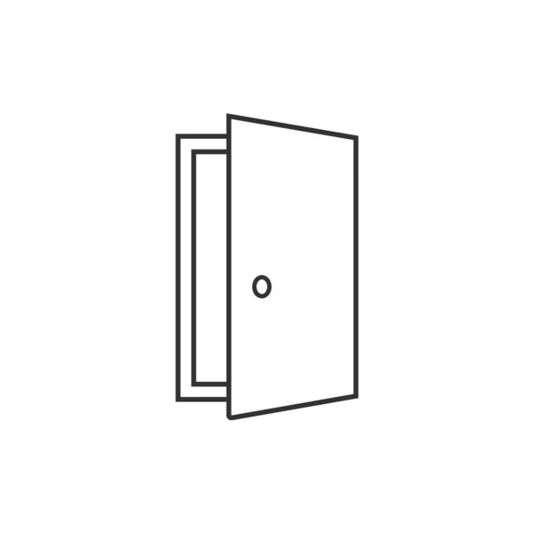 Symbol Der Offenen Tür Vektor Illustration Isoliert Kann Für Web — Stockvektor