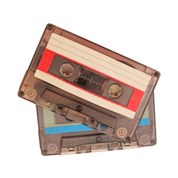 Retro Audio Kassette Isoliert Auf Weißem Hintergrund — Stockfoto