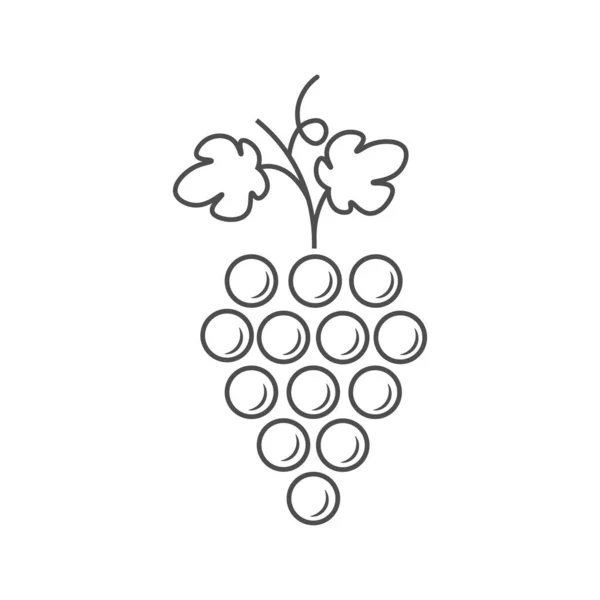 Значок Винограду Дизайн Логотипу Сучасні Ізольовані Векторні Ілюстрації — стоковий вектор