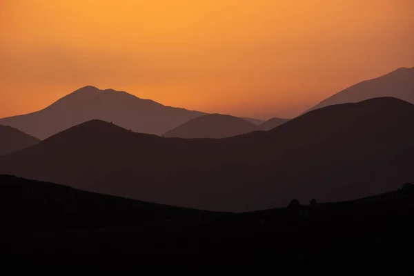 Rocca Calascio Aq 'ta kutsanmış manzara 