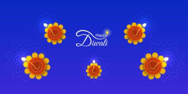 Hint Festivali Diwali ya da Deepawali tebrik kartı arkaplanı! Mutlu bayramlar. !