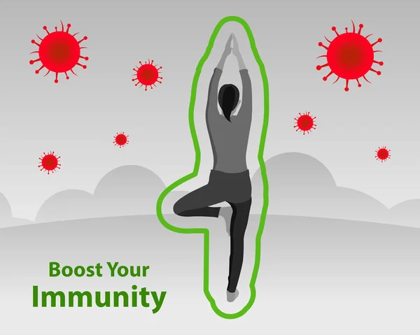 Verhindern Sie Coronavirus Stärken Sie Ihre Immunität Und Kämpfen Sie — Stockvektor