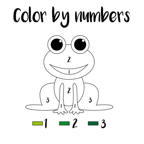 Preschool Counting Activities Coloring Page Colorful Illustration Color Numbers Printable — Stock Photo, Image