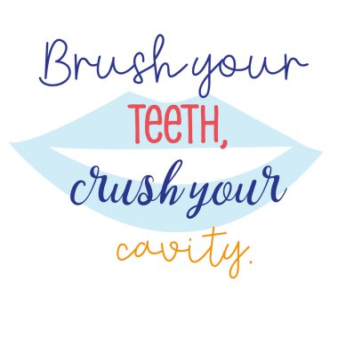 Diş işçiliği el yazısı yazısı posteri. Güzel bir ilaç posteri. Diş bakımı, diş ikonu ve taç içeren tipografi posteri. Tıp kabinesi için son moda motivasyon metni. Düz stil diş sağlığı ve ağız hijyeni kavramı