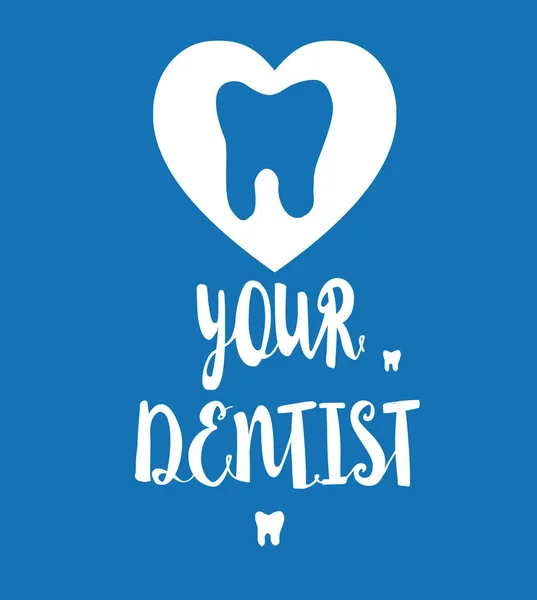 Οδοντιατρική Χειρόγραφη Αφίσα Όμορφη Ιατρική Poster Typography Αφίσα Την Οδοντιατρική — Φωτογραφία Αρχείου