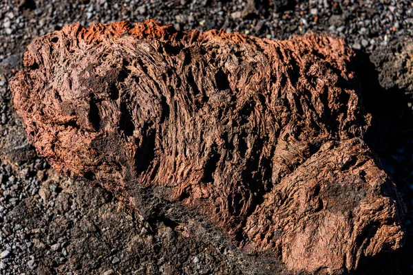 Egyedülálló Panoráma Látványos Olvadt Láva Szikla Textúra Timanfaya Nemzeti Park — Stock Fotó