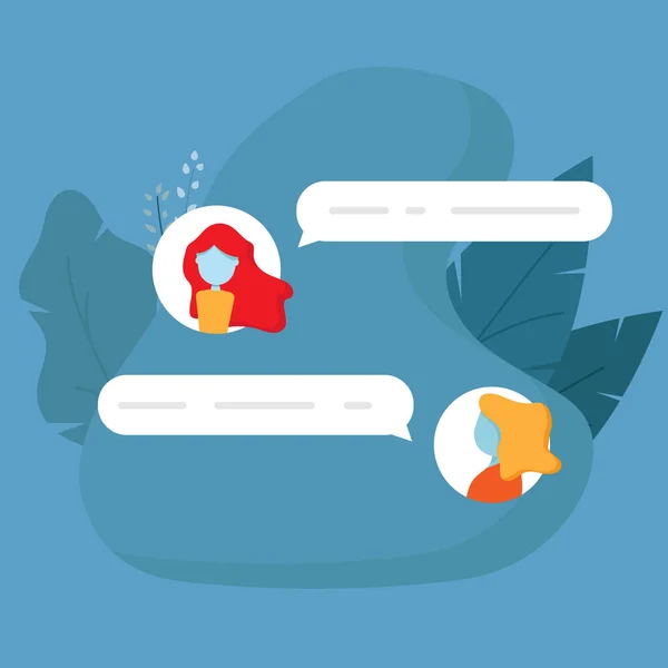 Message de conversation de chat — Image vectorielle