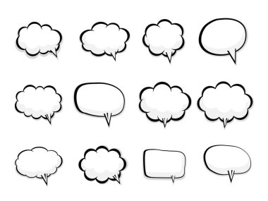 dizi boş konuşma balonu 