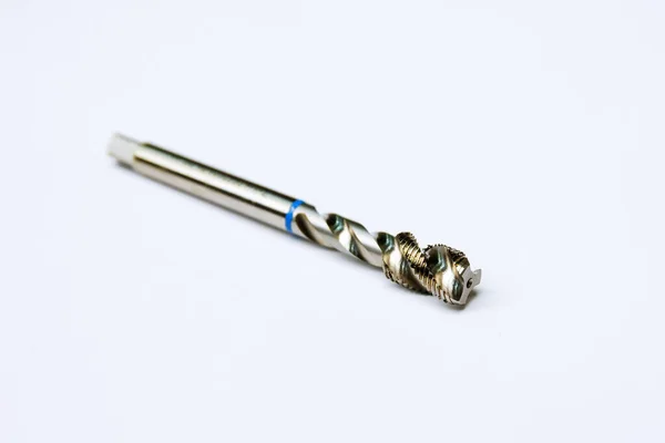 Tap for threading in metal. Tool for metal processing. — Stock Photo, Image