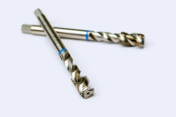 Tap for threading in metal. Tool for metal processing. — Stock Photo, Image