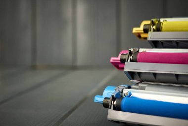 Renkli lazer yazıcı için Toner kartuşları