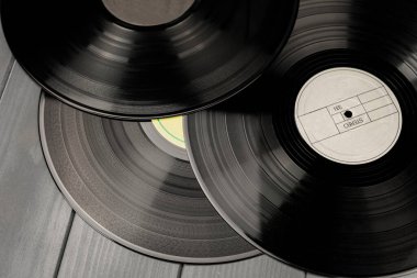 Plak çalar için geleneksel vinil kayıtları
