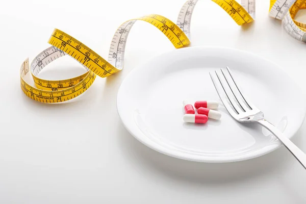 보조 식품으로 식사와 체중 감량 개념 — 스톡 사진