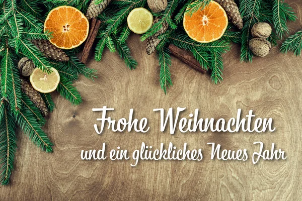 Frohe Weihnachten und ein gluckliches Neues Jahr, Noel kartı