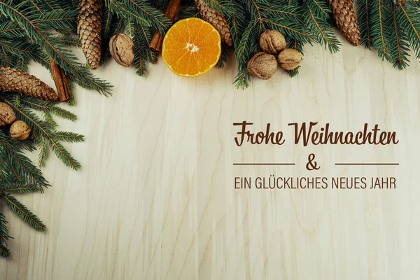 Frohe Weihnachten und ein gluckliches Neues Jahr, Noel kartı