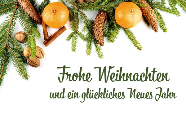 Frohe Weihnachten und ein gluckliches Neues Jahr, Noel kartı