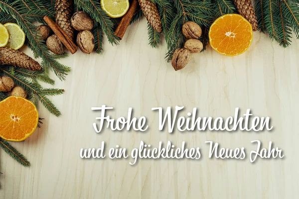 Frohe Weihnachten und ein gluckliches Neues Jahr, Noel kartı