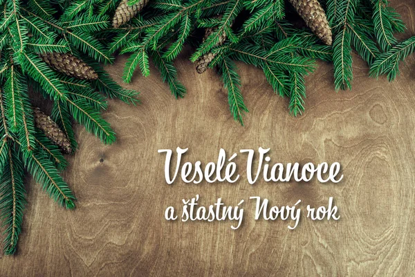 Vesele Vianoce durgun Novy Rok, Noel kartı