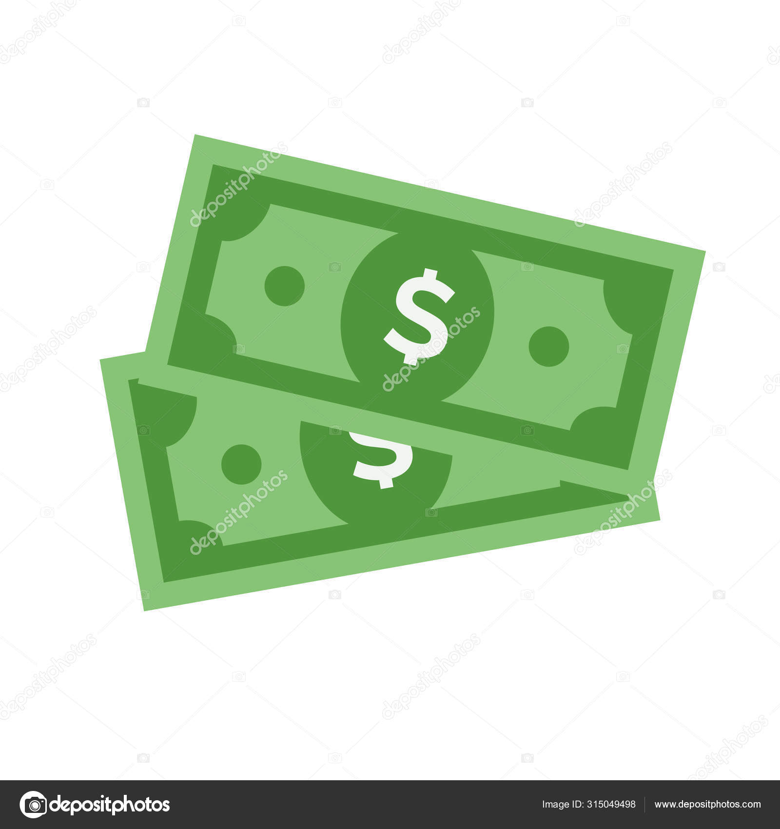 Vector Dollar sign, money dollar icon - currency dollar bill symbol Stock  Vector by ©nastia.konko 315049498, image size:1600x1700