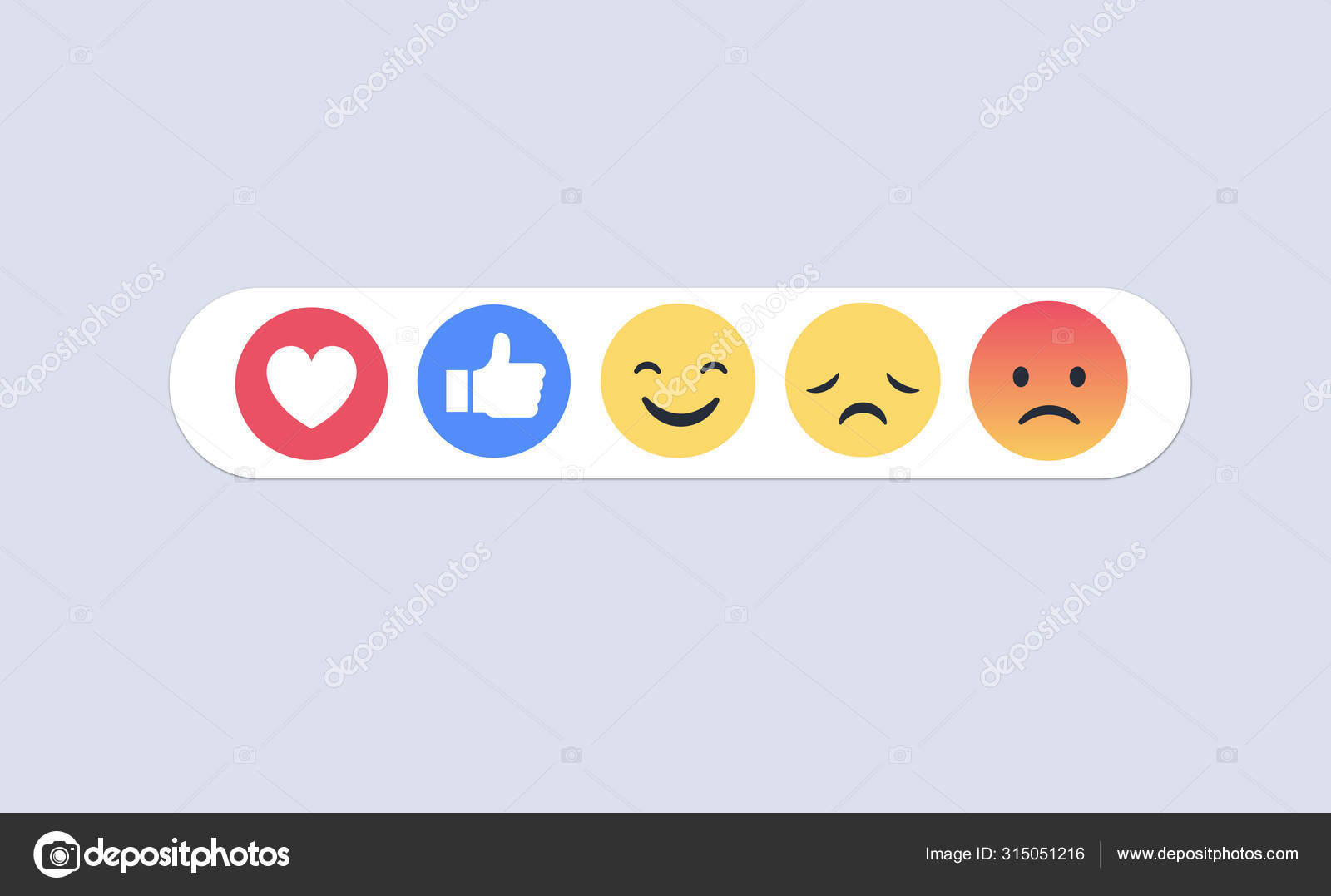 High quality vector round yellow cartoon bubble emoticons comment social  media Facebook chat comment reactions, icon template face tear, smile, sad,  love, like, Lol, laughter emoji character message Stock Vector Image by ©