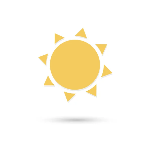Sonnensymbol einfache flache Illustration. Sonnensymbol. — Stockvektor