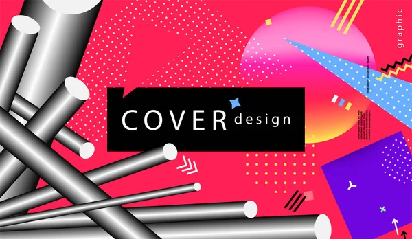 Trendy Cover Backgrouns Voor Plakkaat Poster Magazine Brochure Flyer Banner — Stockvector