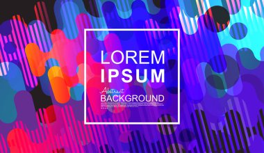 Trendy dinamik akışkan şekillerle en az geometrik arka plan.