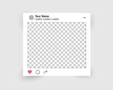 Kalp, kabarcık ve ok ile sosyal medya promo için şeffaf arka plan üzerinde trendy tarzı düzenlenebilir hikayeler şablonunun fotoğraf çerçevesi
